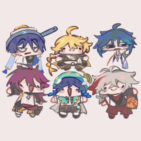 Genshin anemo boys Chibi (Genshin Impact)